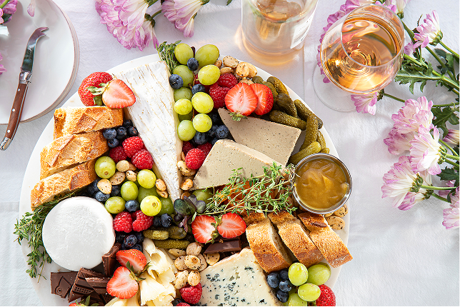 Cheese and charcuterie selection