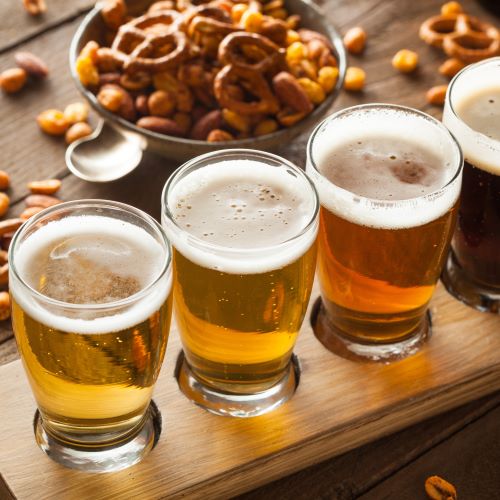 A flight of beer