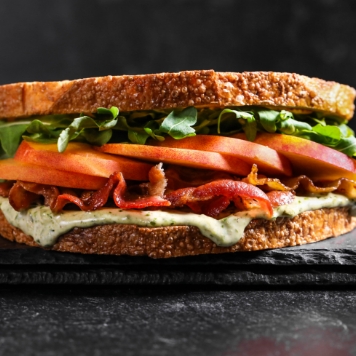 B-L-Peach Sandwich